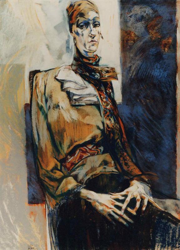 Vrouw met sjaal Piet Peere Art